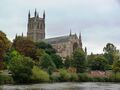 Worchester mit Cathedral, Royal China Manufactory und Commandery