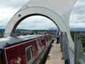 Im Falkirk Wheel - wir drehen von unten nach oben ...