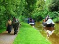 'Old Maria' | historisches Narrowboat, welches per Pferd getreidelt wird
