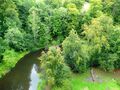 Blick vom Pontcysyllte Äquadukt ins Tal