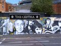 Mauer am Pub 'The Clutha' | Glasgow ist für seine Wandmalereien berühmt